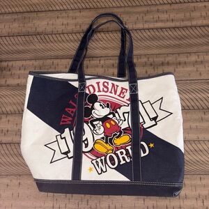 Disney Parks White and Black Tote